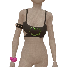 Delirious Melting Hearts Crop Top