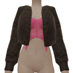 Delirious Get Punked Black Fur Jacket