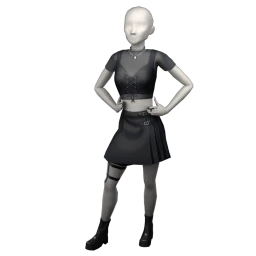 Delirious Black Chrome Outfit