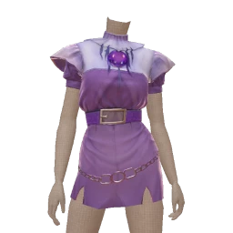 Cosmos Violet Punk Witch Dress