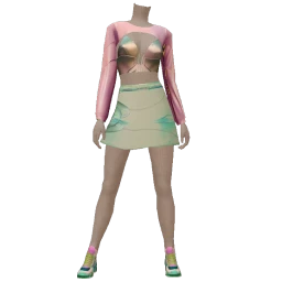 Cosmos Holographic Alien Costume