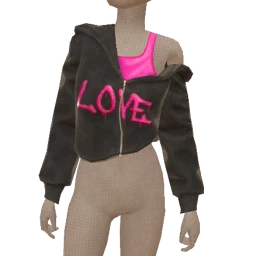 Drop Science Off-Shoulder Hoodie