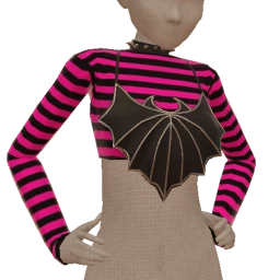 Delirious Alternative Bat Cropped Top