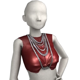 Delirious Out Of Time Cropped Top (Red)