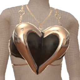Delirious Black Chrome Broken Heart Top