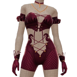 Delirious Gothic Red Gleam Outfit