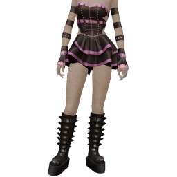 Delirious Black And Purple Spider Web Mini Dress