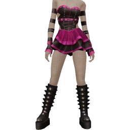 Cloud Nine Pink Mesh Dress Outfit