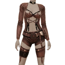 Delirious Rogue Stake Brown Leather Fitted Shorts Outfit