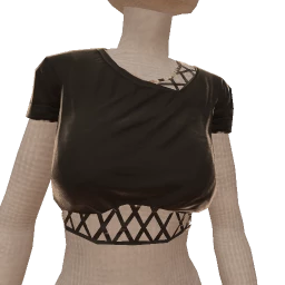 Delirious Midnight Geometry Cropped T-Shirt