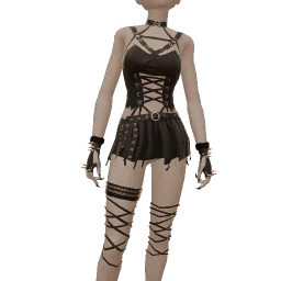 Delirious Black Lace Pretty In Punk Outfit