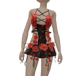 Delirious Cover Me In Red Roses Dress