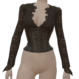 Delirious Black Lace Corset