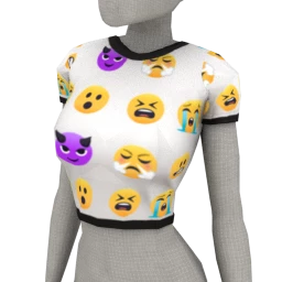 Foal Emoji Crop Top