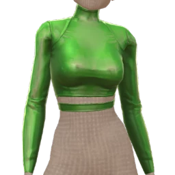 Drop Science Neon Straps High-Collar Top