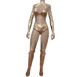 Delirious Shiny Leather Cut Out Outfit
