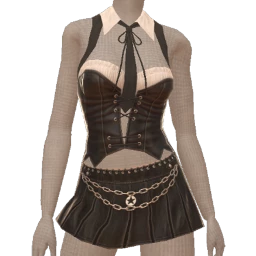 Delirious Noir Enigma Corset Outfit