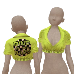 Delirious Dine If You Dare Cropped Shirt