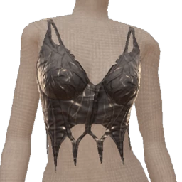 Delirious Black Burnt Crop Top