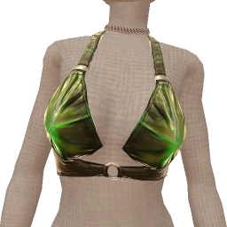 Delirious Green Patent Leather Crop Top