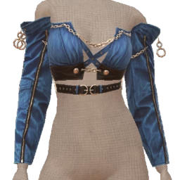 Delirious Spring Storm Denim Top