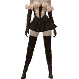 Delirious Gothic Lolita Corset Outfit With High Boots