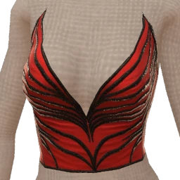 Delirious Black And Red Dragon Corset