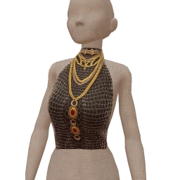 Delirious Noir Pirate Glam Crop Top