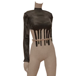 Delirious Black Drip Top