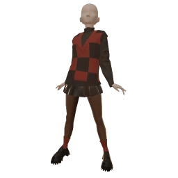 Delirious Check My Vest Outfit - Red