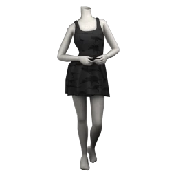 Foal Dino Print Dress - Black