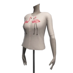 Dolly Bop Flamingo Crop Cardigan