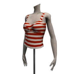 Dolly Bop Red Striped Bustier
