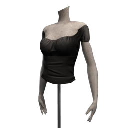 Dolly Bop Peasant Top - Jet Black