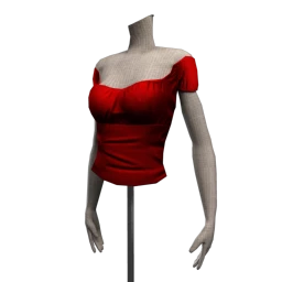 Dolly Bop Peasant Top - Cherry Red