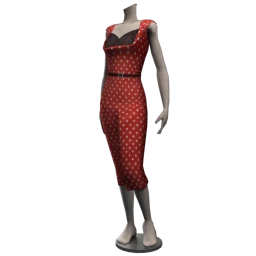 Dolly Bop Red Polka Dots Wiggle Dress