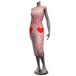 Lipstick Kisses Wiggle Dress