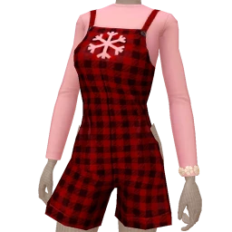 Foal Tartan Snowflake Dungarees