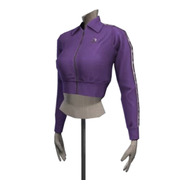 Double Time Cropped Tracksuit Jacket (for Female)