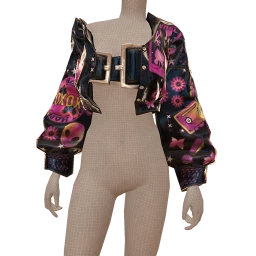 Drop Science Y2K Black Leather Jacket