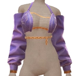 Drop Science Lilac Link Denim Top