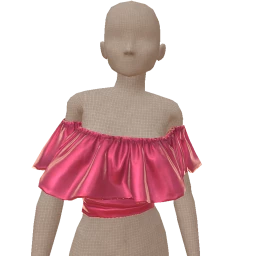 Drop Science Fuchsia Pink Ruffle Top