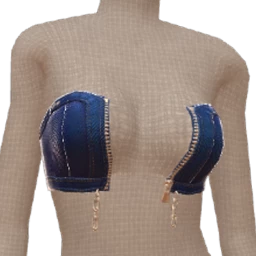 Drop Science Blue Denim Open Zip Top