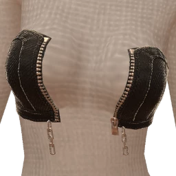 Drop Science Open Zipper Crop Top