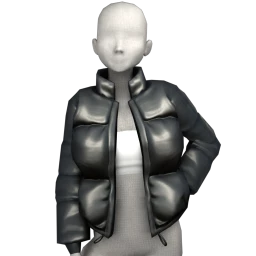 Front Row Black Puffer Jacket