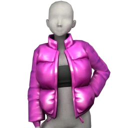 Front Row Pink Puffer Jacket