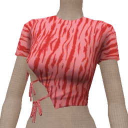 Drop Science Red Leopard Crop Top