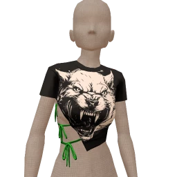 Delirious Werewolf Graphic Crop Top