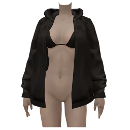 Drop Science Oversized Drape Hoodie Jacket