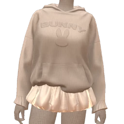 Drop Science Oversize Bunny Logo Sweater And Bubble Skirt Combo